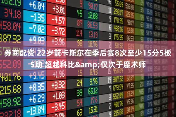 券商配资 22岁前卡斯尔在季后赛8次至少15分5板5助 超越科比&仅次于魔术师